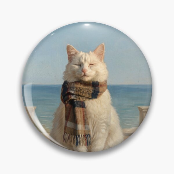 Item preview, Coastal White Cat Portrait designed and sold by Anatolii_Kys.