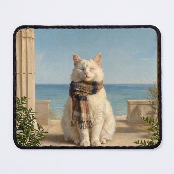 Item preview, Coastal White Cat Portrait designed and sold by Anatolii_Kys.