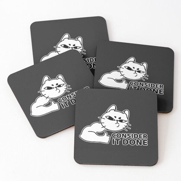 Item preview, Consider It Done Cat | Funny Office Cat designed and sold by Creatory.studio.