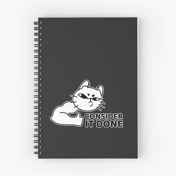 Item preview, Consider It Done Cat | Funny Office Cat designed and sold by Mammoths.