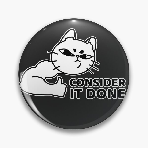 Item preview, Consider It Done Cat | Funny Office Cat designed and sold by Mammoths.