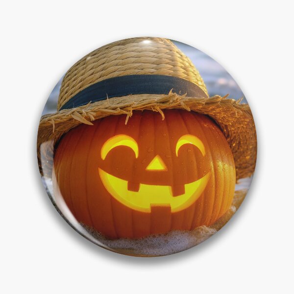 Item preview, Happy Jack-o-lantern on the Beach designed and sold by Maria Dryfhout.