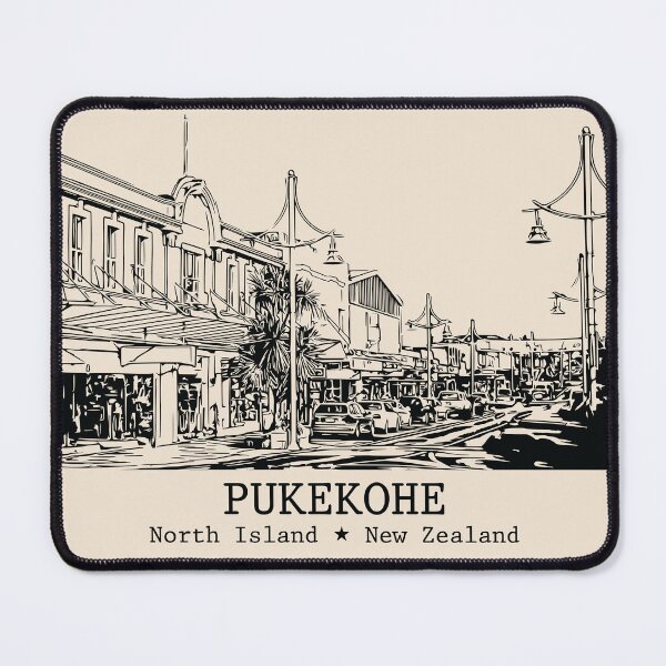 Item preview, Pukekohe NZ - Vintage Ink Cityscape designed and sold by Lakeric.