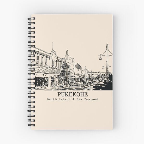 Item preview, Pukekohe NZ - Vintage Ink Cityscape designed and sold by Lakeric.