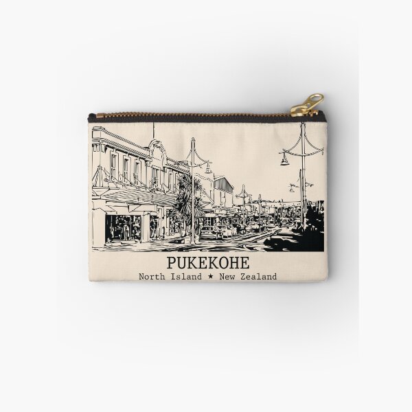 Item preview, Pukekohe NZ - Vintage Ink Cityscape designed and sold by Lakeric.