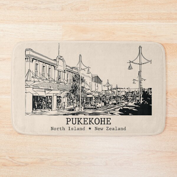 Item preview, Pukekohe NZ - Vintage Ink Cityscape designed and sold by Lakeric.