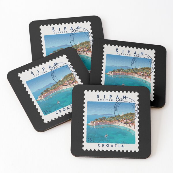 Item preview, Šipan Croatia Sutivan Adriatic Postage Stamp Sticker designed and sold by stickercuffs.