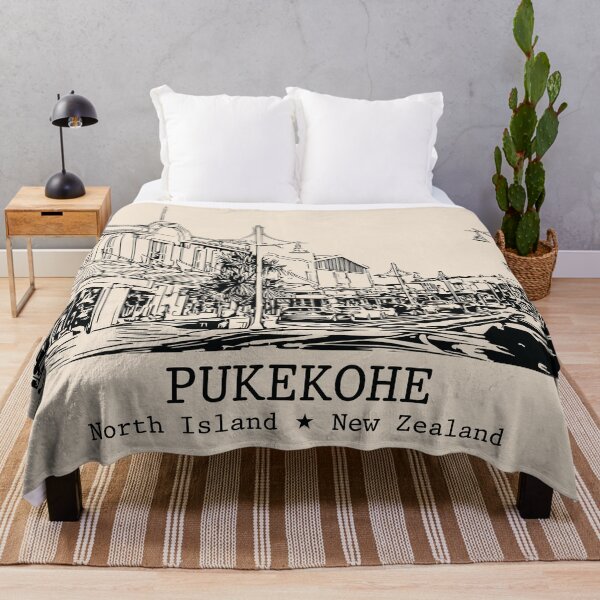 Item preview, Pukekohe NZ - Vintage Ink Cityscape designed and sold by Lakeric.