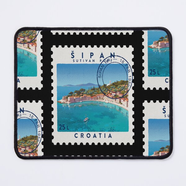 Item preview, Šipan Croatia Sutivan Adriatic Postage Stamp Sticker designed and sold by stickercuffs.