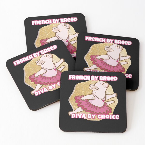 Item preview, French by breed Diva by choice French bulldog diva ballerina designed and sold by Neurospicy Trolls.
