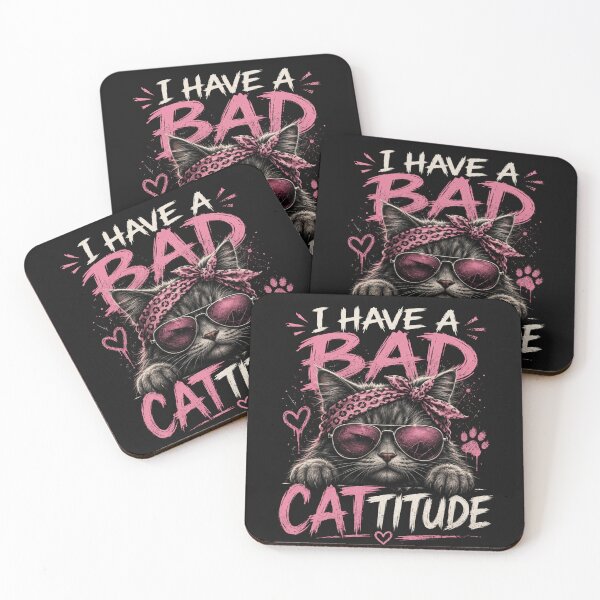 Item preview, I Have a Bad Cattitude designed and sold by Soundpups.