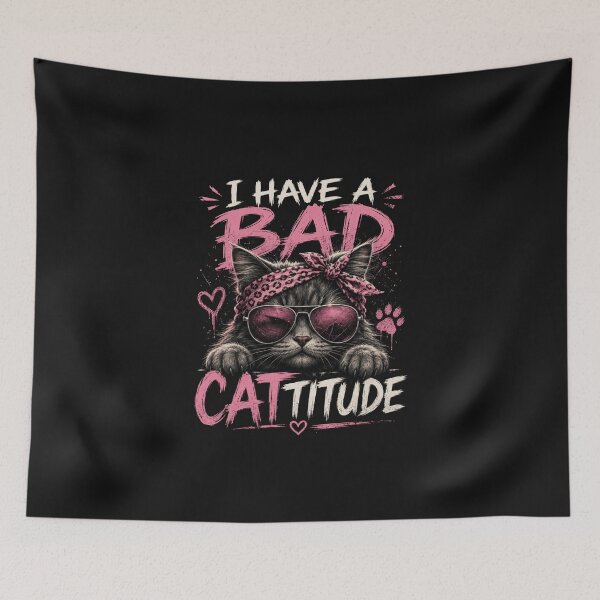Item preview, I Have a Bad Cattitude designed and sold by Soundpups.