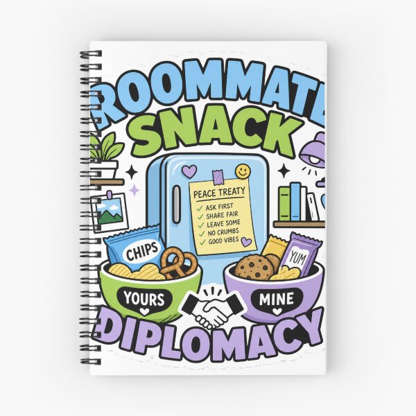 Item preview, Roommate Snack Diplomacy Dorm Humor designed and sold by houseoflushella.