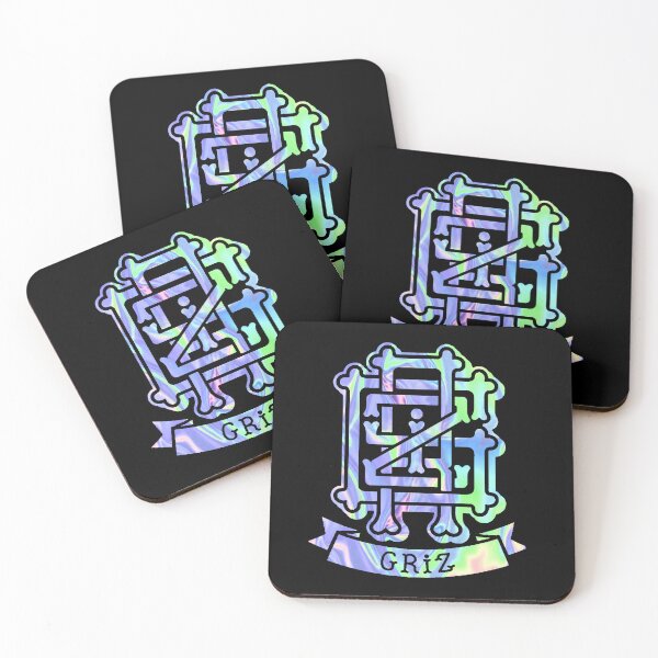 Item preview, Griz Holographic Bones Logo Tie-Dye Fanart designed and sold by FestDrip.