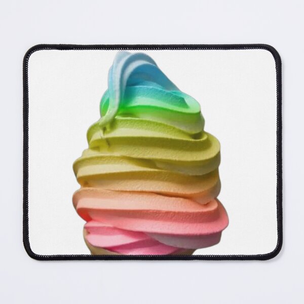 Item preview, Rainbow Swirl Soft Serve Ice Cream Cone designed and sold by trixie666.