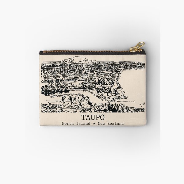 Item preview, Taupo NZ - Vintage Ink Cityscape designed and sold by Lakeric.