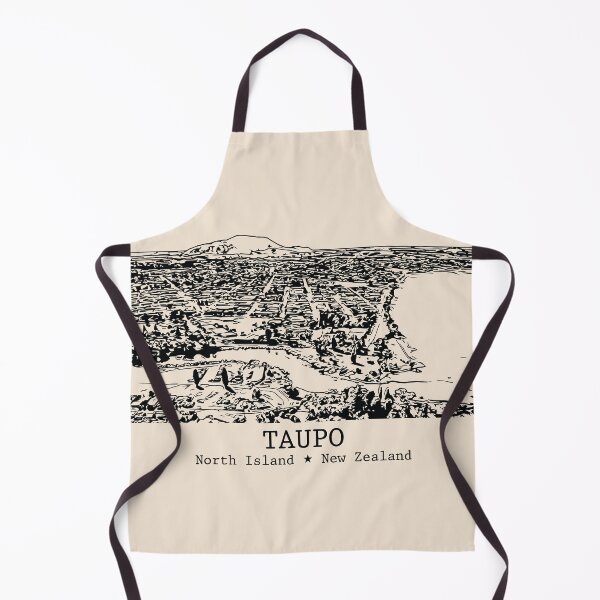 Item preview, Taupo NZ - Vintage Ink Cityscape designed and sold by Lakeric.