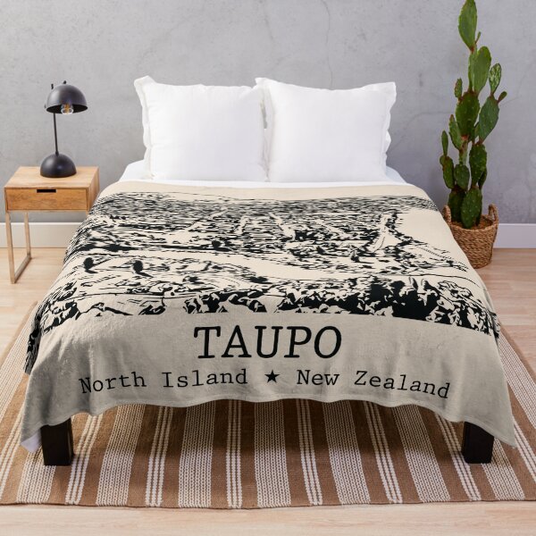 Item preview, Taupo NZ - Vintage Ink Cityscape designed and sold by Lakeric.