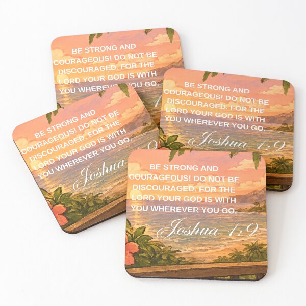 Item preview, Joshua 1:9 (Tropical) designed and sold by ANinspirations.