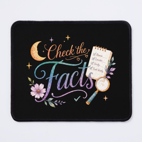 Item preview, Check The Facts DBT Mental Health Reminder Sticker designed and sold by ArcanePrintsxo.
