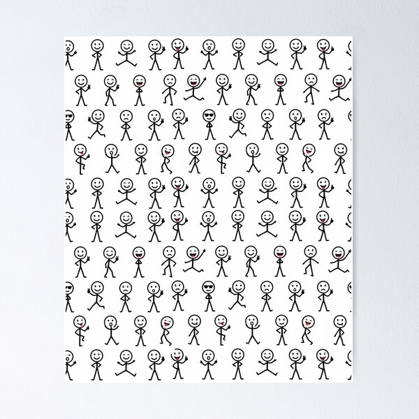 Item preview, Matchstick men version 2 designed and sold by TerenceLacey.