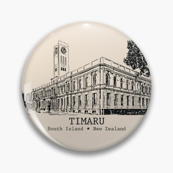 Item preview, Timaru NZ - Vintage Ink Cityscape designed and sold by Lakeric.