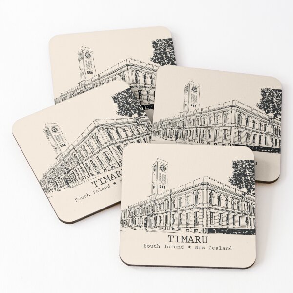Item preview, Timaru NZ - Vintage Ink Cityscape designed and sold by Lakeric.