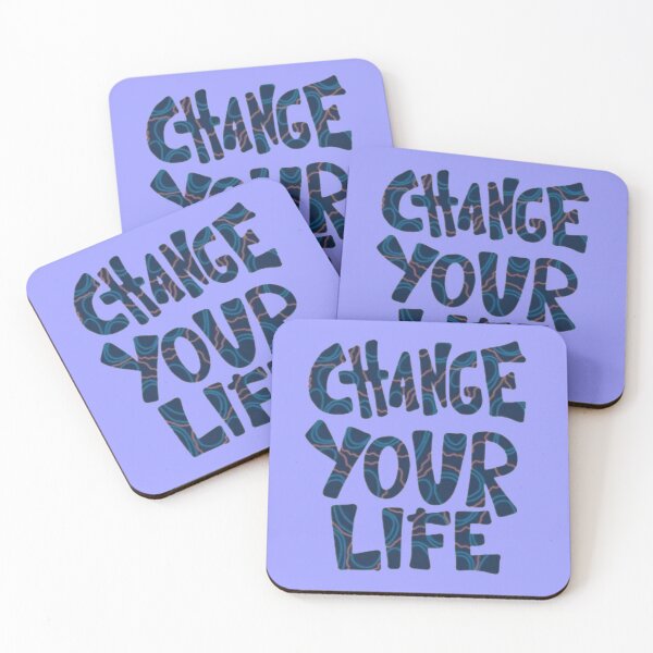 Item preview, Change Your Life Groovy Psychedelic - Marble Liquid Text Sticker designed and sold by Scro-Ciob-Shop.