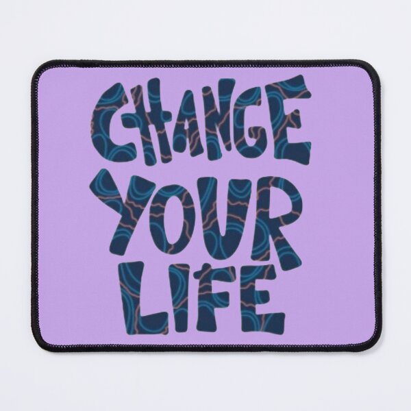 Item preview, Change Your Life Groovy Psychedelic - Marble Liquid Text Sticker designed and sold by Scro-Ciob-Shop.