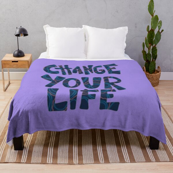Item preview, Change Your Life Groovy Psychedelic - Marble Liquid Text Sticker designed and sold by Scro-Ciob-Shop.