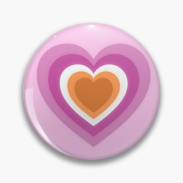 Item preview, Lesbian Pride Heart Stamp designed and sold by DahliasFlower.