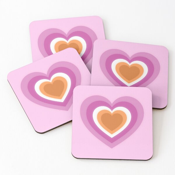 Item preview, Lesbian Pride Heart Stamp designed and sold by DahliasFlower.