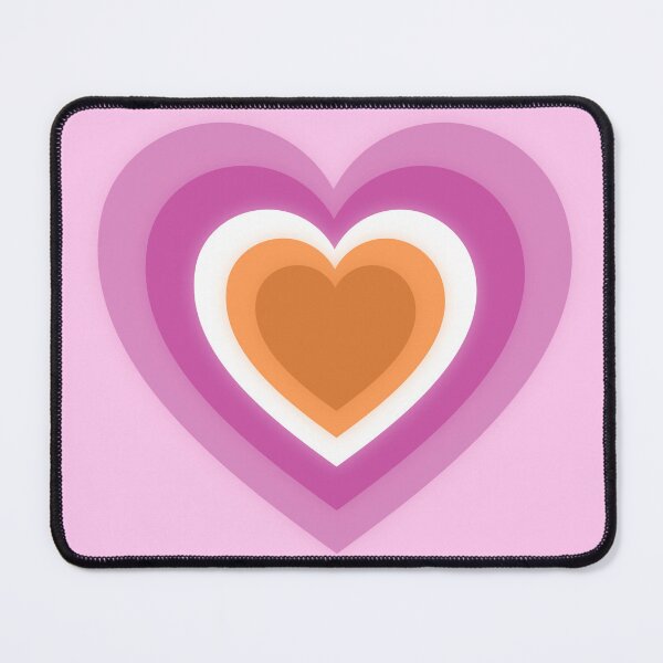 Item preview, Lesbian Pride Heart Stamp designed and sold by DahliasFlower.