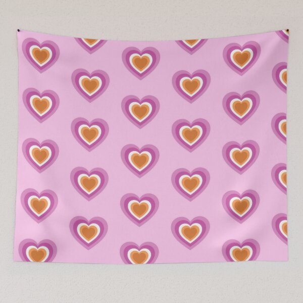 Item preview, Lesbian Pride Heart Stamp designed and sold by DahliasFlower.