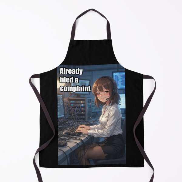 Item preview, Already Filed A Complaint | Funny IT Support Help Desk Office Worker Anime Meme designed and sold by Amber Sky Creations.