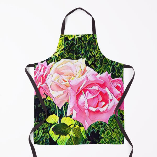 Item preview, Impressionist Pink Roses Cluster Garden Digital Painting designed and sold by BalkanBloom.