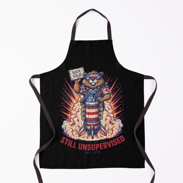 Item preview, Still Unsupervised Build America Beaver Rocket Tee v3 designed and sold by DarylWelsh2024.
