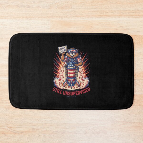 Item preview, Still Unsupervised Build America Beaver Rocket Tee v3 designed and sold by DarylWelsh2024.