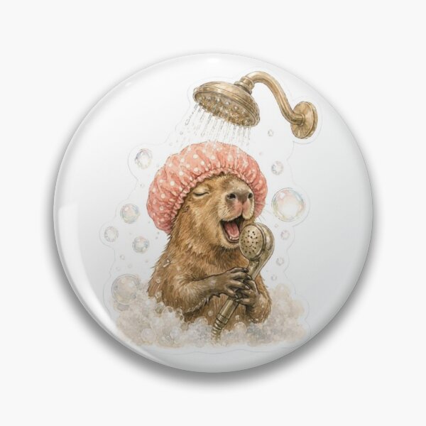 Item preview, Singing Capybara Shower Time designed and sold by Snurly.