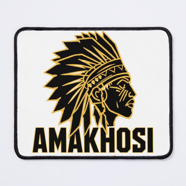 Item preview, Retro Amakhosi Gold and Black Football Chants Typography Art designed and sold by osamawaleed1997.