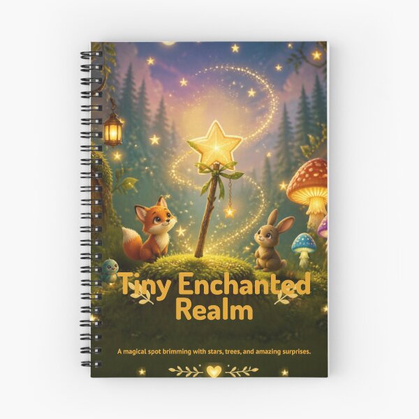 Item preview, Tiny Enchanted Realm – Magical Fantasy Forest Fox Bunny Fairy Mushroom Nature Art designed and sold by DervoTeck2767.