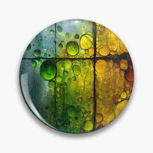 Artikelvorschau, Textur eines Buntglasfensters im Waldstil entworfen und verkauft von Neural Brushstrokes.