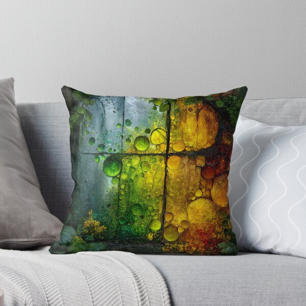 Item preview, Stained Glass Forest Window Texture designed and sold by Neural Brushstrokes.