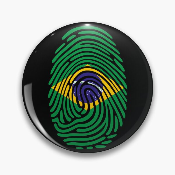Item preview, Brazil Flag Fingerprint Identity | Brazilian DNA Heritage Graphic designed and sold by NTGUILTY.