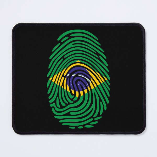 Item preview, Brazil Flag Fingerprint Identity | Brazilian DNA Heritage Graphic designed and sold by NTGUILTY.
