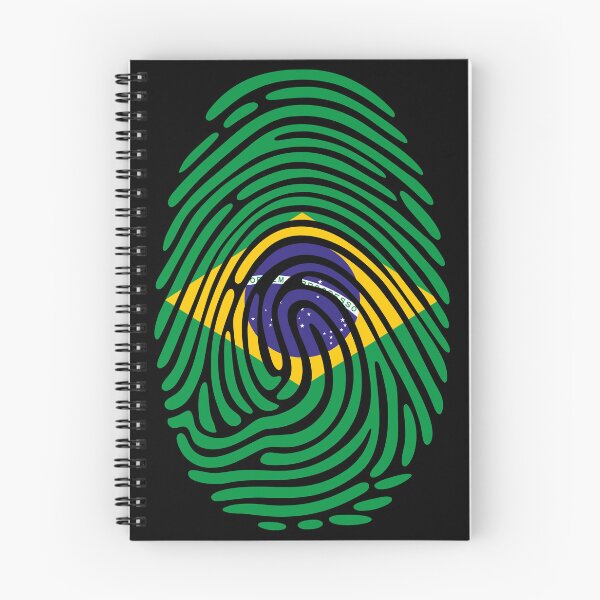 Item preview, Brazil Flag Fingerprint Identity | Brazilian DNA Heritage Graphic designed and sold by NTGUILTY.