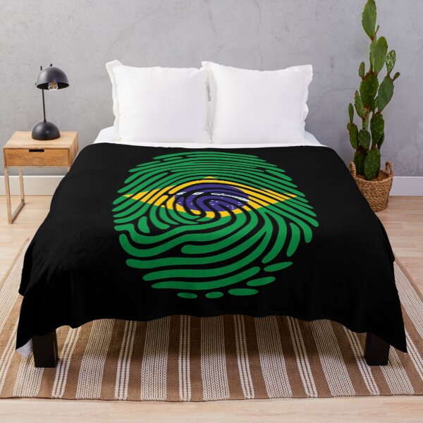 Item preview, Brazil Flag Fingerprint Identity | Brazilian DNA Heritage Graphic designed and sold by NTGUILTY.