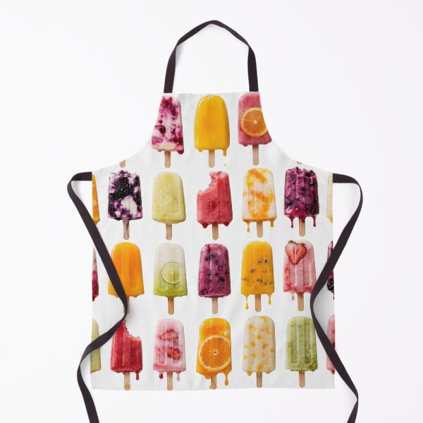 Item preview, Assorted Frozen Fruit Popsicles on White designed and sold by Maria Dryfhout.