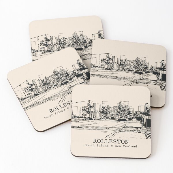 Item preview, Rolleston NZ - Vintage Ink Cityscape designed and sold by Lakeric.