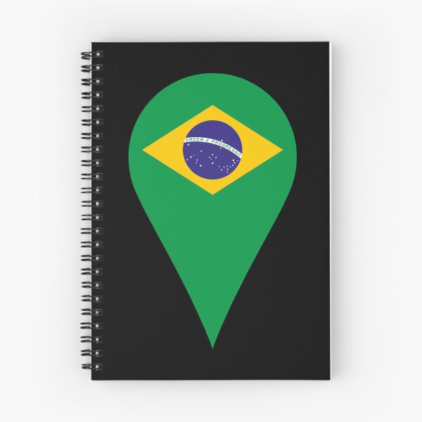 Item preview, Brazil Flag Location Pin Map Marker | Brazilian Destination GPS Icon designed and sold by NTGUILTY.
